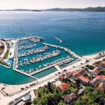 D-Marin Borik marina with boats, waterfront and resort area on the northern coast of Zadar